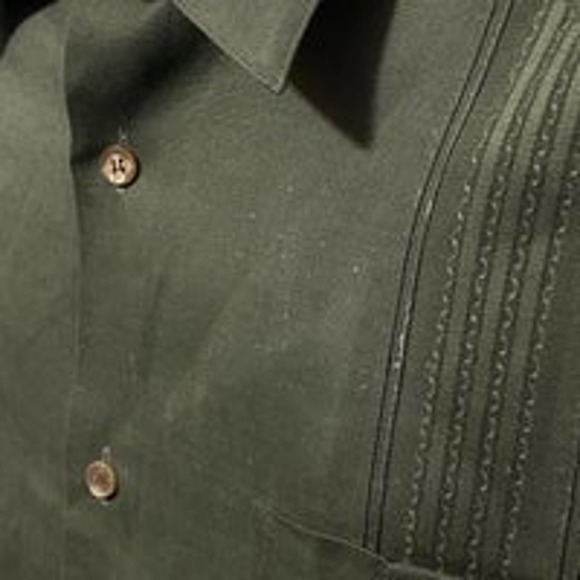 Oscar de La Renta Vintage Men's Shirt Short Sleeve Button Down XL - Panama- - Picture 9 of 11